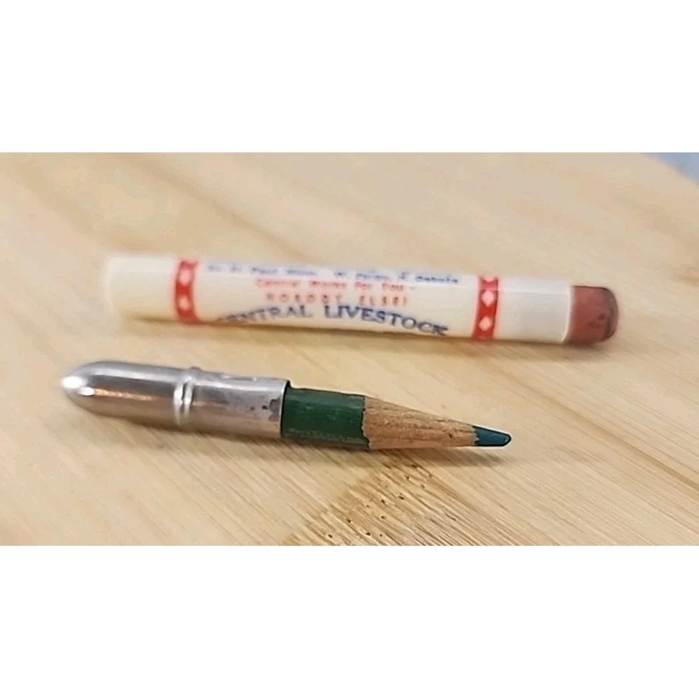 VINTAGE Central LIVESTOCK Associat STOCKYARD St. Paul  ADVERTISING BULLET PENCIL